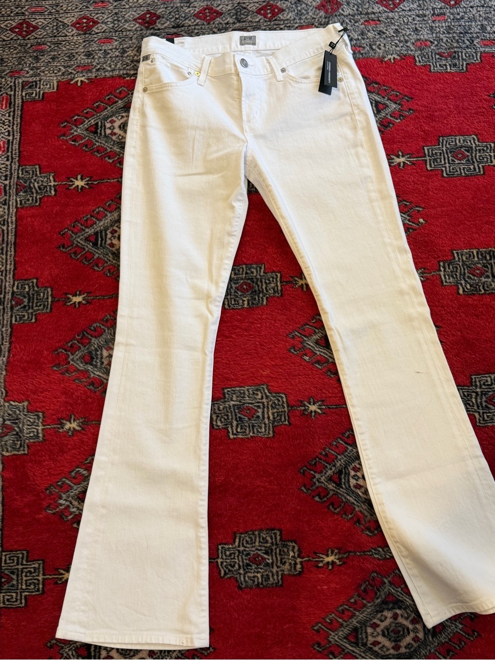 Citizens Of Humanity White Flare Jeans